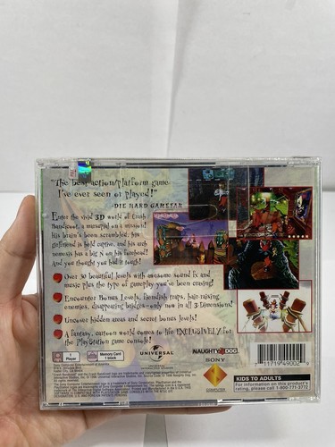 Crash Bandicoot (Sony PlayStation 1, 1996) PS1 BRAND NEW SEALED! - Picture 12 of 24