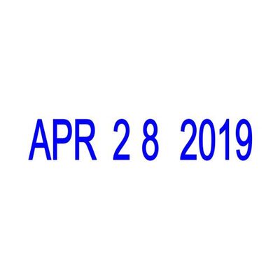 Trodat 4810 Small Date Stamp - Month Day Year Format, Blue Ink, Perfect For Office & Labeling