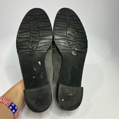 Stuart Weitzman Guido gray leather tassel loafers women’s size 8.5 professional - Picture 6 of 8
