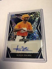 2020 Leaf Flash Alerick Soularie Auto Blue Refractor #34/50
