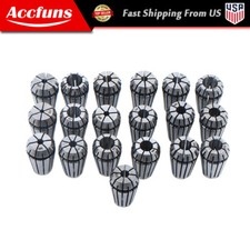 19Pcs ER16 Spring Collet Set For CNC Milling Lathe Tool Engraving Machine