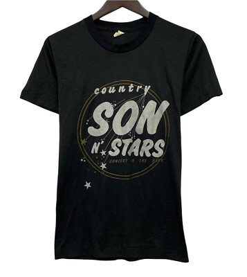 Vtg Country Son N' Stars 80s Mumford Productions Men's S/M Single Stitch T-Shirt