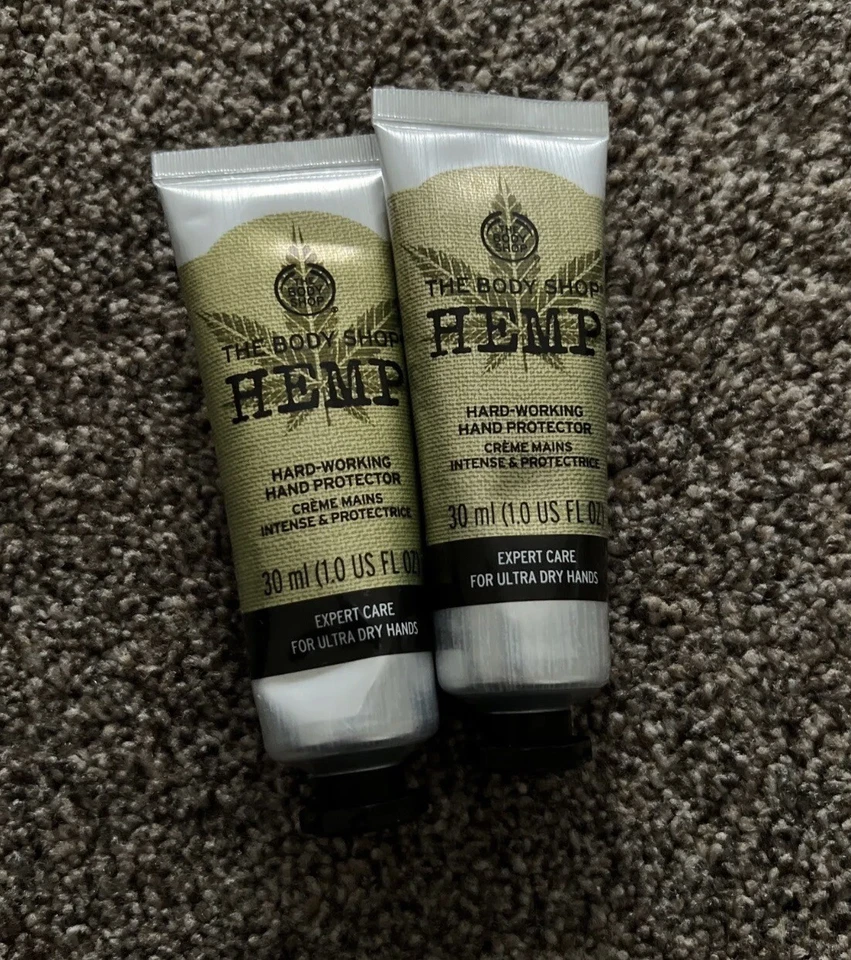 The Body Shop 2x Hemp Hand Protector 30ml - HARD WORKING HYDRATION HAND CREAM