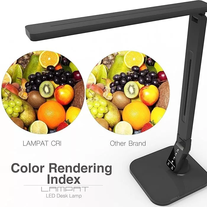 Lampat Dimmable LED Desk Lamp 4 Lighting Modes BLACK eBay