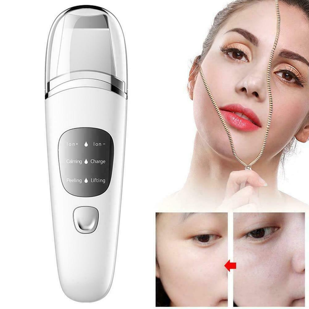Facial Ultrasonic Skin Scrubber Spatula Face Extractor Peeling Deep Cleaner Tool