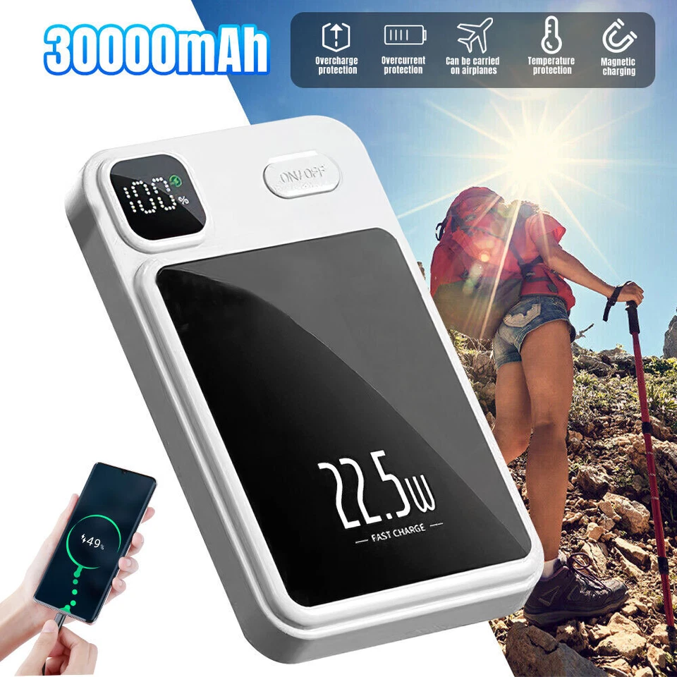 Fast Magnetic Power Bank Wireless Charger 10000 mAh for IPhone Android Universal - Image 4 of 4