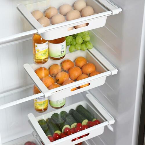Küche Organizer Kühlschrank Lebensmittel Eier Aufbewahrung Box Regal Kühlschrank Schublade Regal Neu - Bild 1 von 11