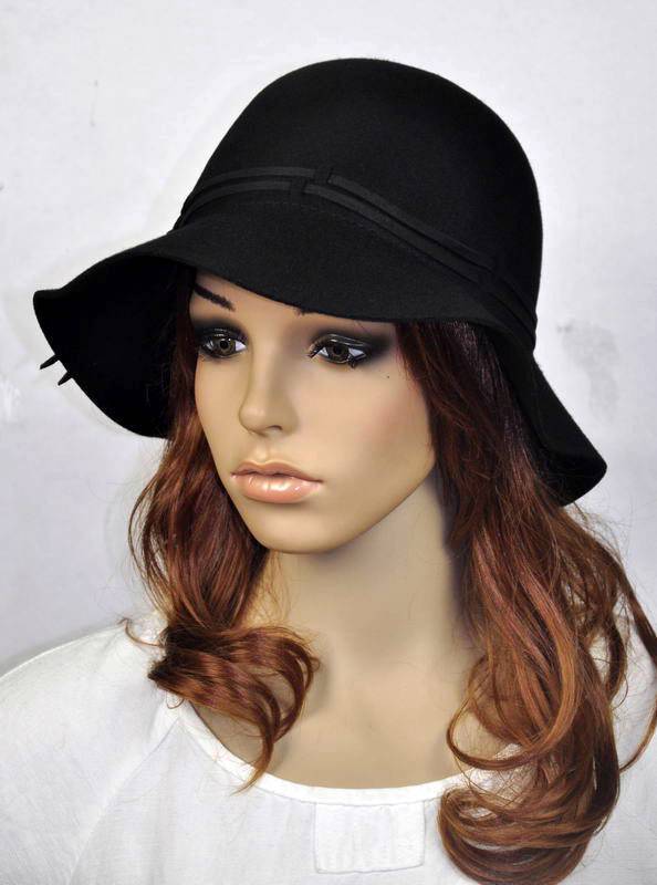M75 Fashion Floppy Wide Brim 100% Wool Cashmere Winter Hat  display picture 1