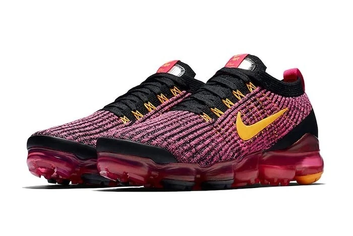 Pink orange top and black vapormax