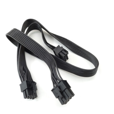 For Coolermaster MWE Gold V1 PCIe 8 Pin to DUAL 8 (6+2) Pin Power Supply Cable