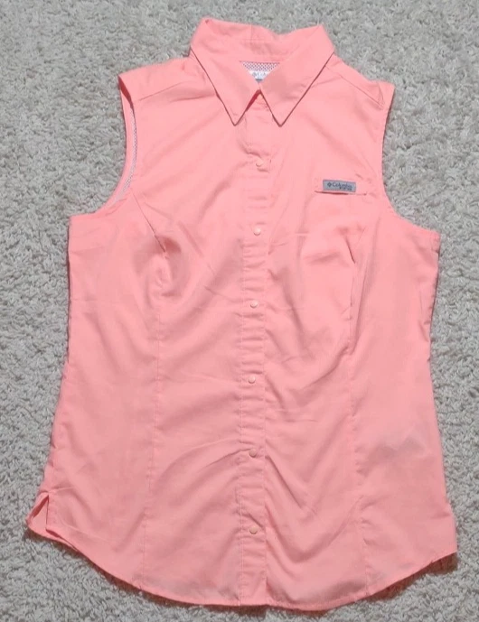 Chemise de pêche ventilée Columbia PFG Omni Shade rose RTS Snap Up pour