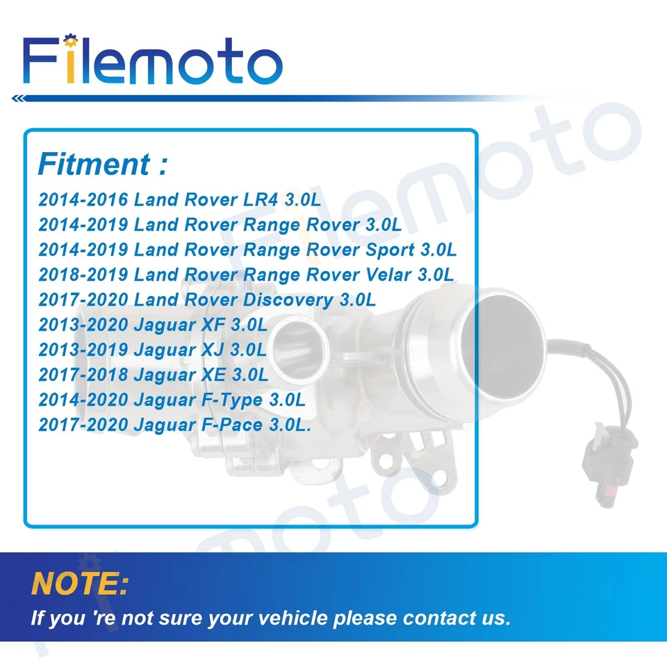 CONJUNTO DE CARCASA DE TERMOSTATO DE ALUMINIO PARA JAGUAR XF XJ TIPO F F-PACE LAND ROVER LR4 Foto 3 de 4