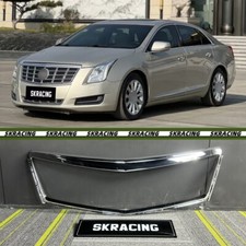 Chrome Abs Front Bumper Upper Grille Grill Frame For 2013-2017 Cadillac Xts