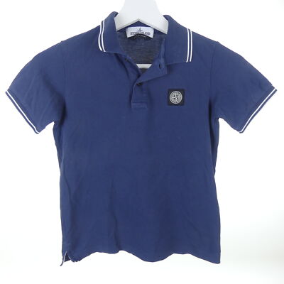 STONE ISLAND Poloshirt Polo Jungen Boys Blau Gr. 8 128