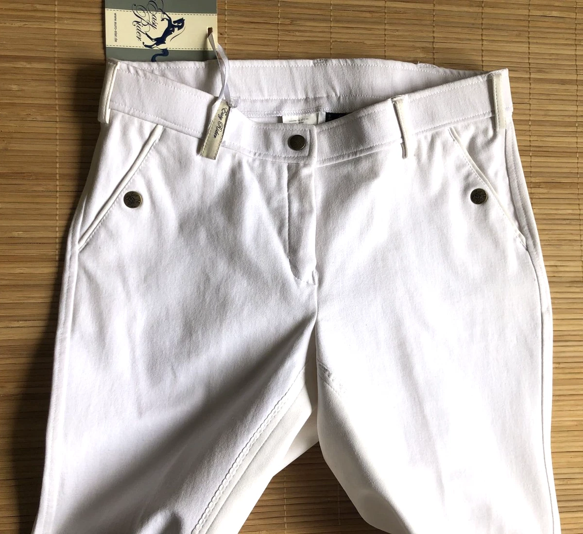 EASY RIDER EUROSTAR Turnierreithose Damen Vollbesatz weiß 42 edel NEU %%% UVP80€