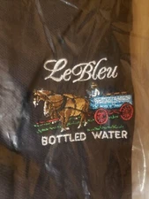 VTG Outer Banks Polo Le Bleu Bottled Water Horse Wagon NOS Large L Embroidered