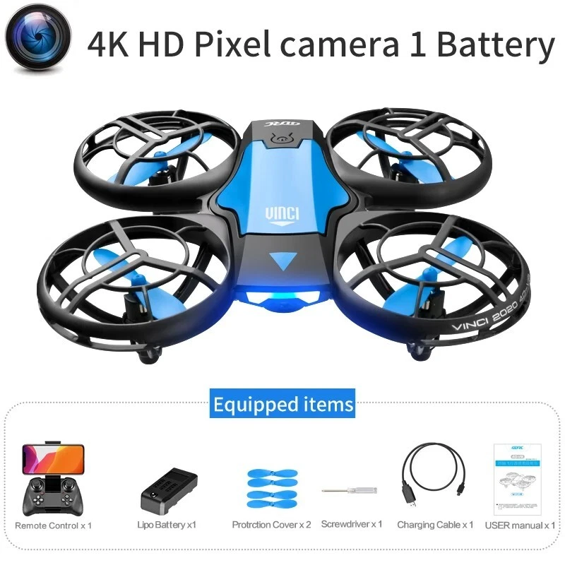 V8 New Mini Drone 4k profession HD 1080P Wide Angle Camera WiFi FPV RC Drone UK - Image 2 of 4