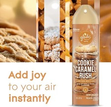 Glade Air Freshener Room Spray Cookie Caramel Rush, 8 Oz