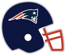 New England Patriots Blue Helmet NFL Sport Car Bumper Sticker Decal "SIZES''