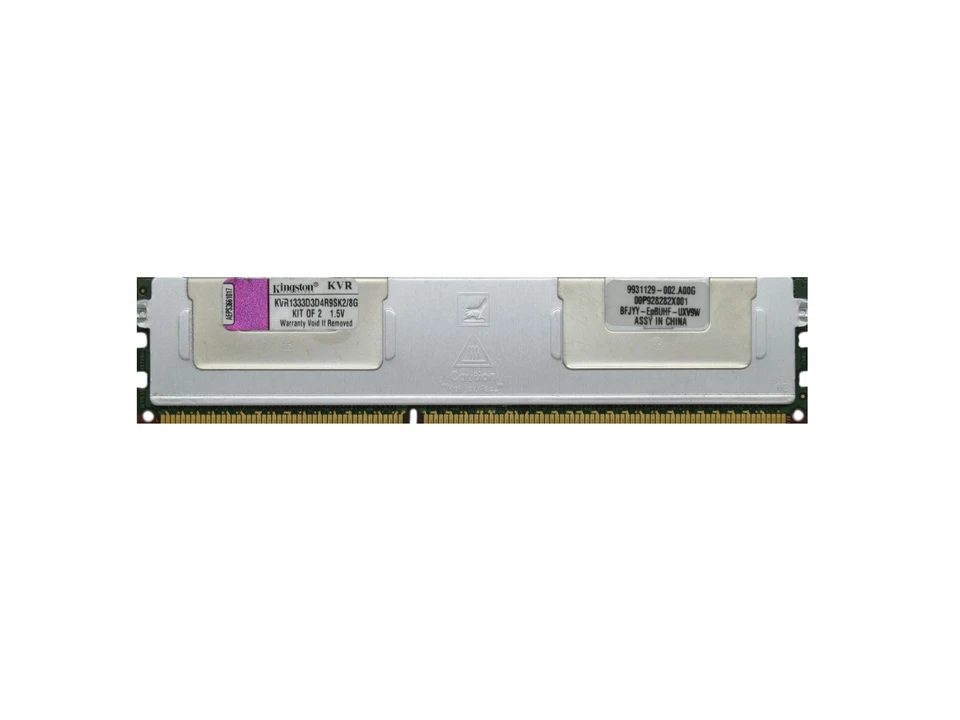 Kingston 4 Go DDR3 PC3L-10600R (DDR3-1333) KVR1333D3D4R9SK2/8G CL9 1,5 V Serveur - Photo 1/1