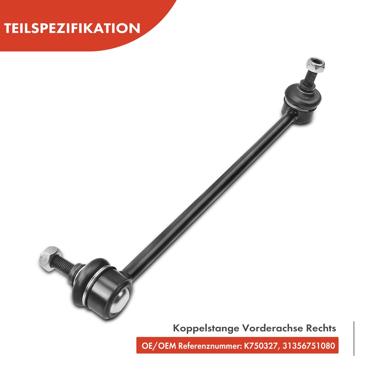 METZGER Stabilisator Stange Strebe Vorderachse Für BMW E46 31356751079