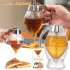 2PCS Honey Syrup Dispenser Jar Cup Container Bee Hive Trigger Storage Bottle AU