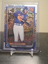 2024 Bowman Chrome - JENSY RIVAS - Speckle Refractor /299 - Mets 1st Bowman
