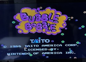Bubble Bobble - NES Nintendo Cartridge Original Authentic Retro Game TESTED