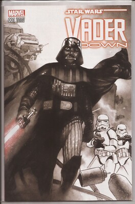 STAR WARS: VADER DOWN #1 - DYNAMIC FORCES OLIVER COIPEL B&W VARIANT W/DF COA