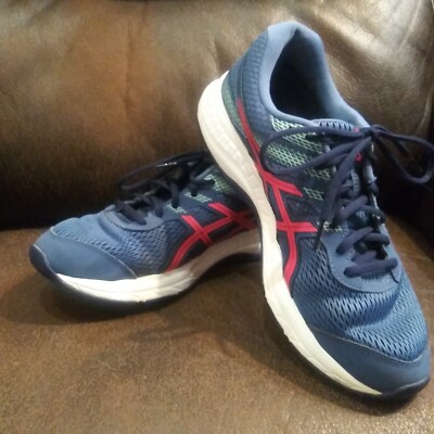 ASICS Navy Blue Red Gel Contend 9 Sneakers SZ 11 Athleisure Casual EUC ASICS Gel-Contend 9 Review | Running Shoes Guru main image 3