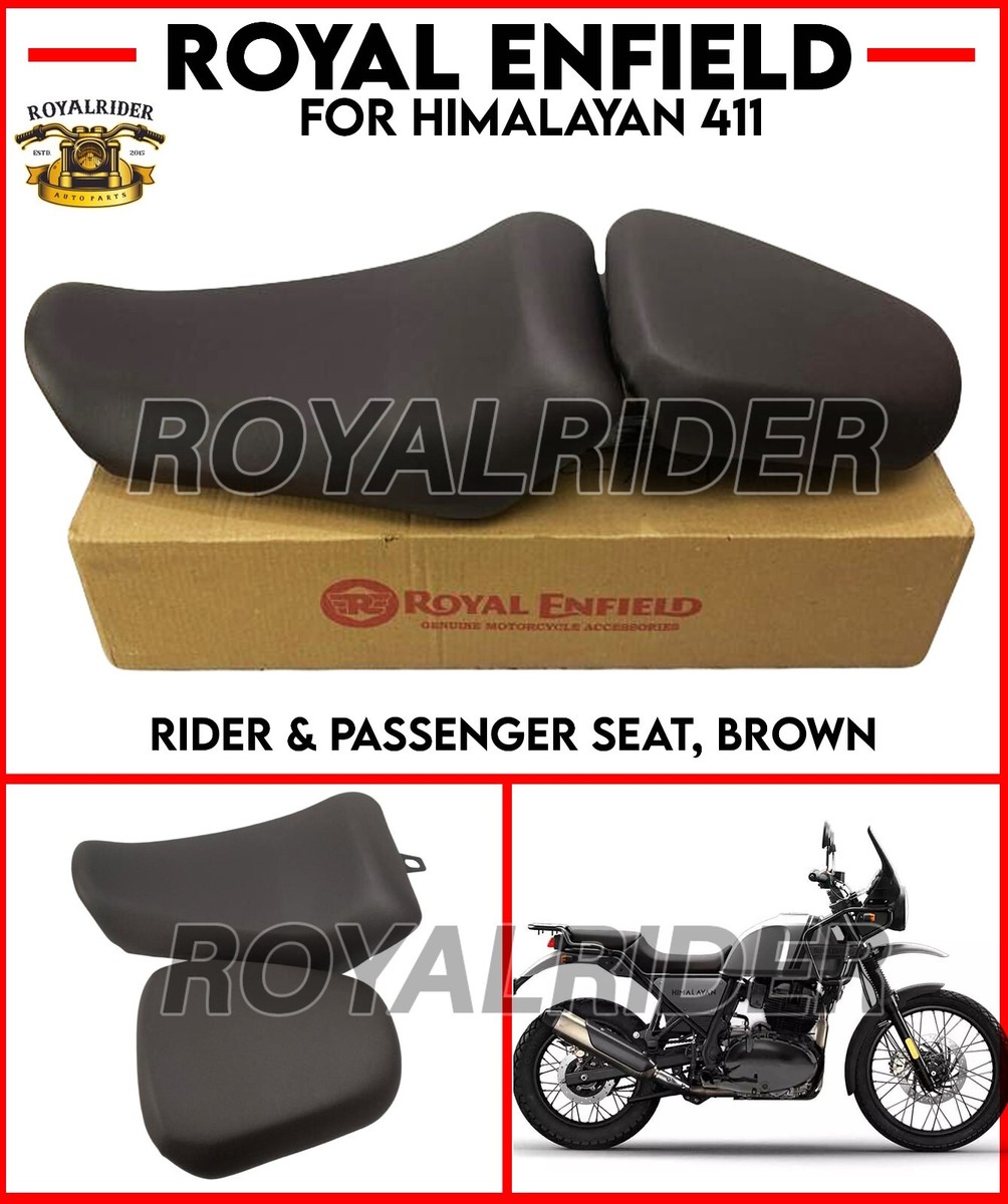 100% Genuine Fits Royal Enfield RIDER PASSENGER SEAT, BROWN For