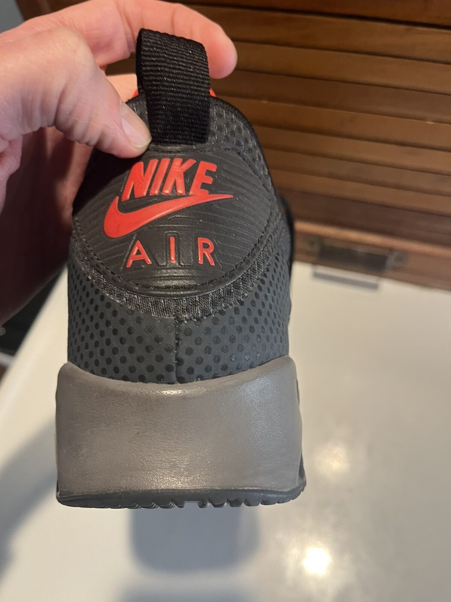RARE NIKE AIR MAX 90 MID WINTER ANTHRACITE BLACK RED MEN display picture 1