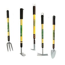 Telescopic Garden Hand Tools - Trowel Fork Rake Hoe Patio Weeder