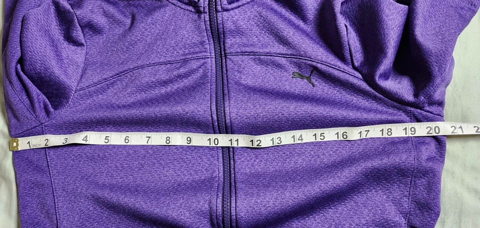Chaqueta Puma Track Talla Grande Color Púrpura Cremallera Completa Logo Bolsillos Poliéster Foto 4 de 4