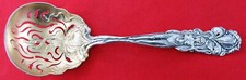 Raphael by Alvin Sterling Silver Pea spoon gold washed bowl 9