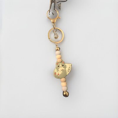 2 Key Chains Cat Lady, Calf Lady  Office Gift Exchange  By Me. Great Value.