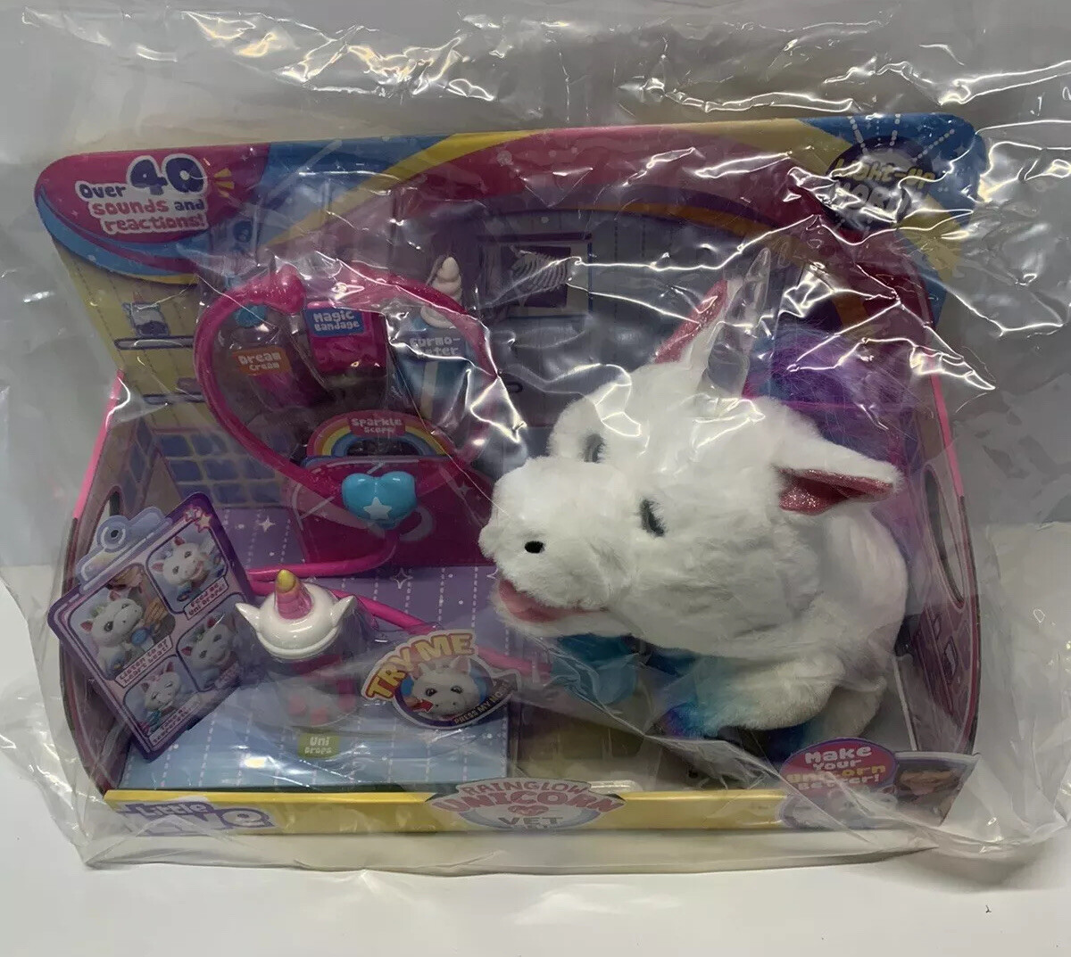 rainglow unicorn vet set