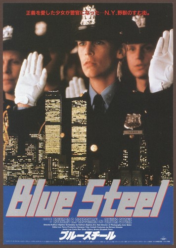 Blue Steel 1990 mini poster Chirashi flyer Kathryn Bigelow Jamie Lee Curtis JP