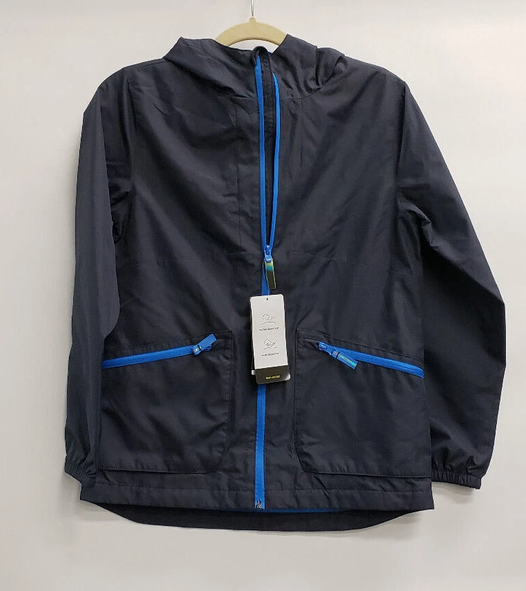 Champion Boys' Rain Jacket Water Resistant Navy size M NWT