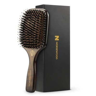 Boar Bristle Hair Brush Set, Soft Bristle Detangler for Long, Short, Thin, Cu...