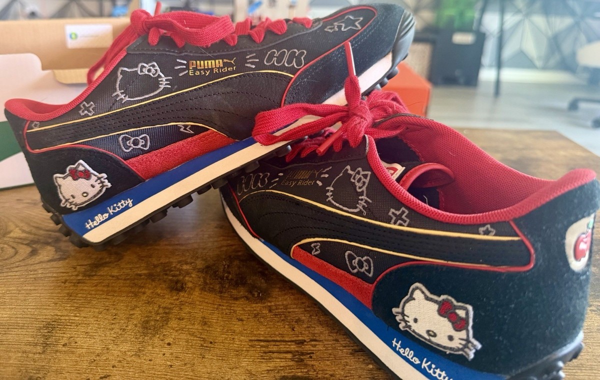 Size 9- Hello Kitty x Puma Easy Rider Goth W | eBay