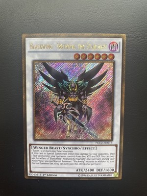 Yugioh Blackwing - Nothung The Starlight PGL2-EN013 1st Ed Gold Secret NM/LP