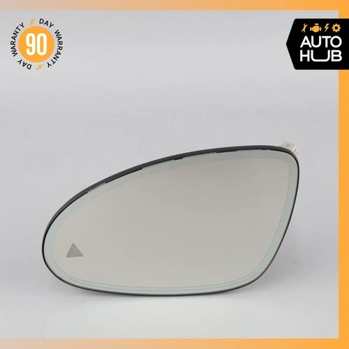 Mercedes W216 CL63 AMG S550 Left Rear View Door Mirror Glass w/ Blind Spot OEM