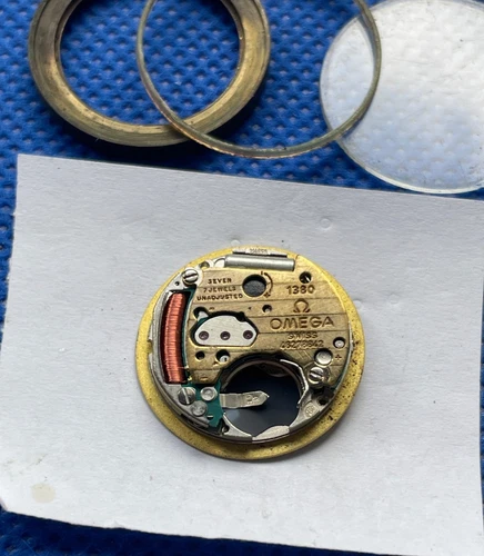 Genuine Omega 1380 Quartz Movement Running & Seamaster Quartz Dial (1/18541)