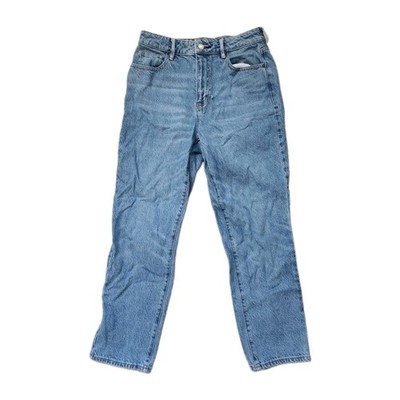 PacSun Mom Jeans High Rise Straight Leg Medium Wash Blue Denim Womens 27 GUC 