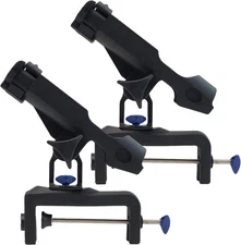 Fishing Boat Rods Holder with Large Clamp Opening 360 Large, RH30-2Pack 