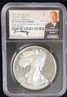 2021 W 1 OZ SILVER AMERICAN HERALDIC EAGLE T-1 *NGC PF70 ULTRA CAMEO* EDMUND MOY