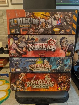 Zombicide Lot - 4 Spiele/Erweiterungen (Invader, Black Plague, Friends & Foes, S1