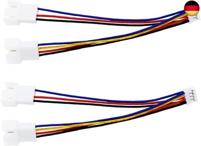 Gebildet PWM GPU Lüfter Adapter, Mini 4Pin auf Dual Standard 3Pin/4Pin 