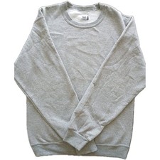 Fruit of the Loom Sweatshirt Mens Small Gray Blank Crewneck Pullover